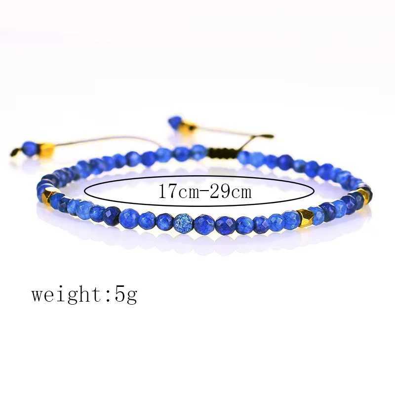 2025 New 3mm Natural LAPis Tiger Eye Stone Handmades for Women Men Adjustable Gift Can Bring Luck C251105