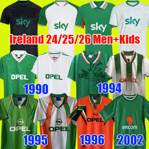 Ireland Soccer Jersey 2025 2026 football shirts Thailand quality 24 25 26 home away 3rd green retro vintage 1990 1992 1994 football tops soccer kits men and kids sets