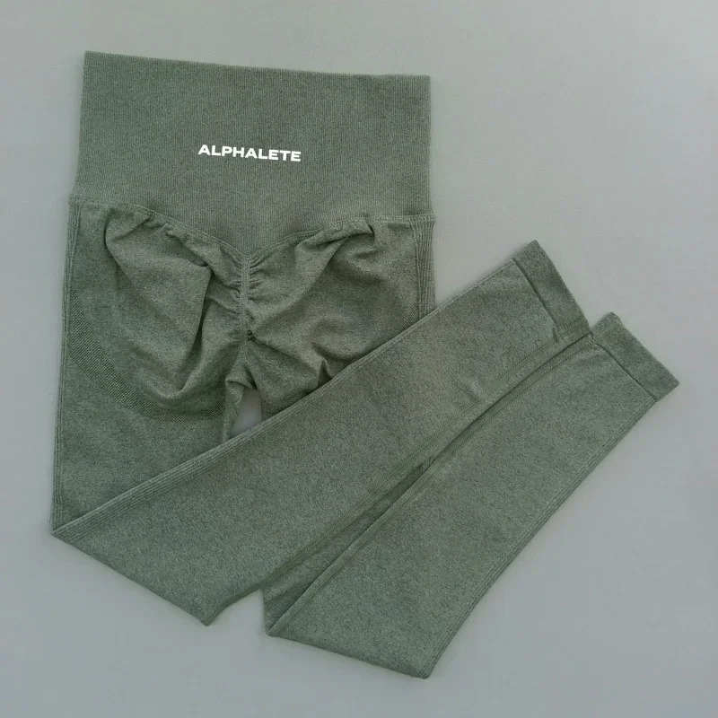 ALPHALETE Women Yoga Pants Leggings Hips Lifting Gym Leggings Seamless Sport Pants High Waist Fitness Leggings Workout Running 251114