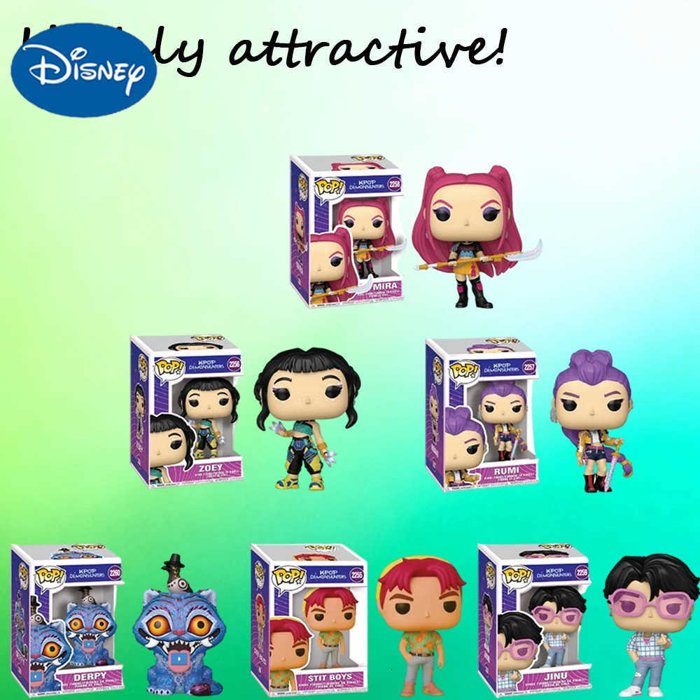 Disney KPop Demon Hunters Figure - Zoey Rumi Mira Jinu Derpy Sussie Limited Edition Anime Collectible Model Toy Gift H251127