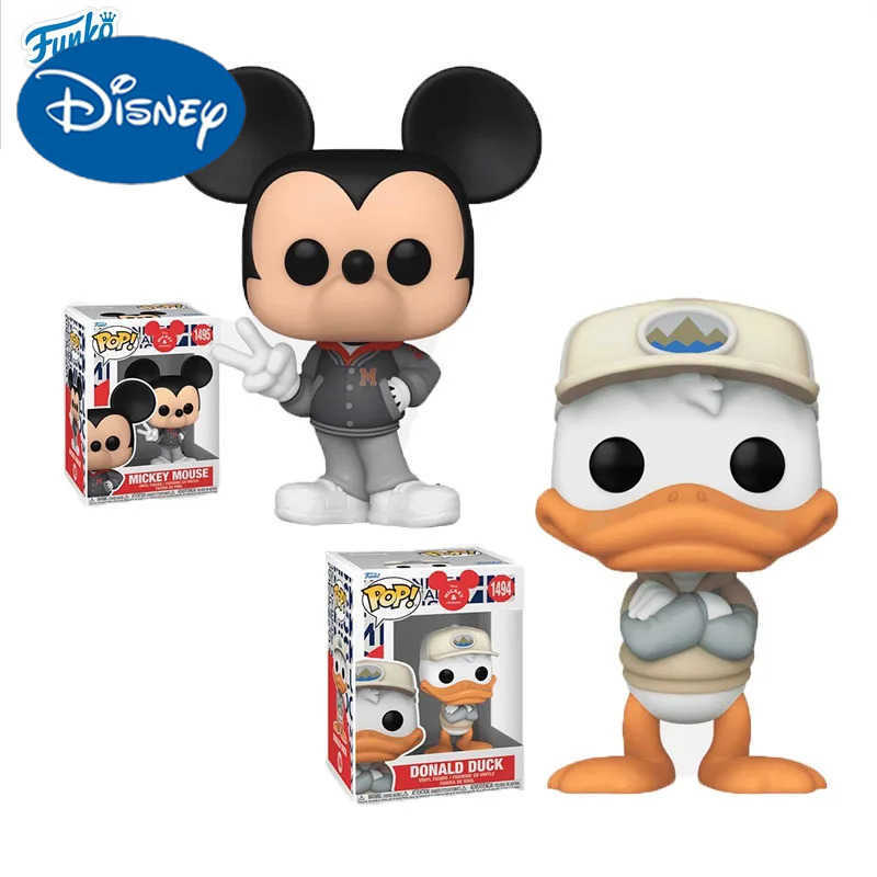 Disney Funko POP Original Anime Figure Donald Duck Mickey Mouse Action Figure Toys for Boys Girls Gift Collectible Model H2511271