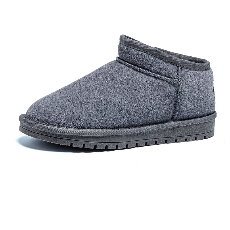 2025 New Snow Boots Men's Women's Warm Fleece Thicker Anti-Slip Waterproof Short Boots Women's Cotton Shoes Comfort Shoes