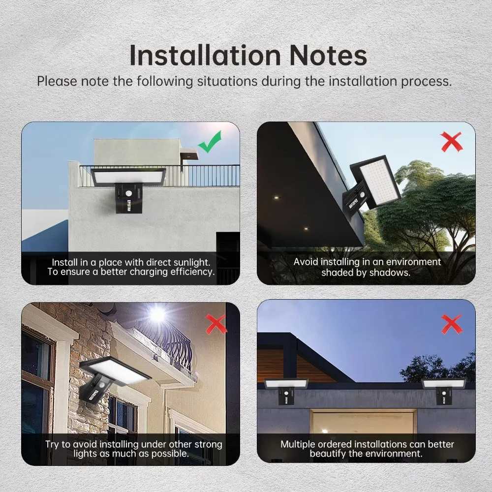 90LED Solar Outdoor Lights Motion Sensor Waterproof Security Flood Light 3 Colors 4 Modes for Garden YardM251127