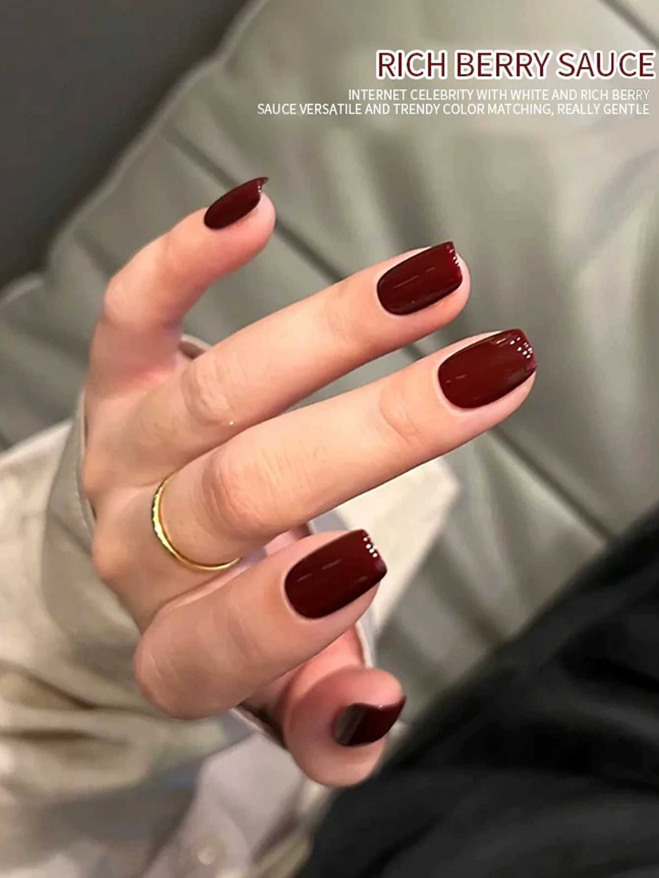 MN 1-12pcs 12ML Winter Popular Gel Nail Polish 2025 Whitening Dark Brown Wine Red Nails Nail Salon Red Nails Valentine Day NailsT251127