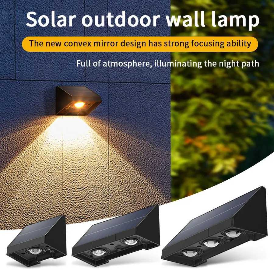 Solar Wall Light Outdoor Garden Lights Solar Powered Waterproof Solar Porch Lights Wireless Wall Mount Lights for Yard BalconyM251127