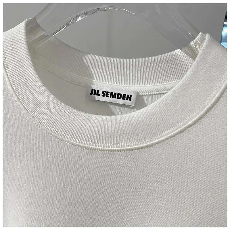 JIL SEMDEN Brand Men's And Women's Printed T-Shirt Loose Casual Top Couple Minimalist Style High Quality 100% Pure Cotton