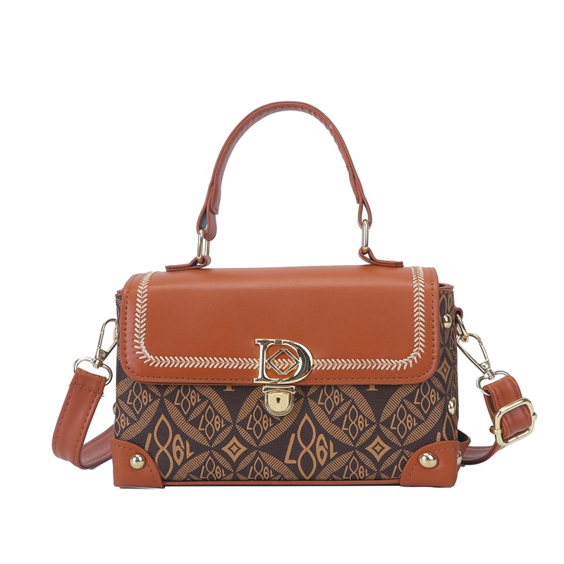 hot free shipping designer shoulder bags Fashionable Versatile Bag for woman brown vintage Thread Sequined packet
