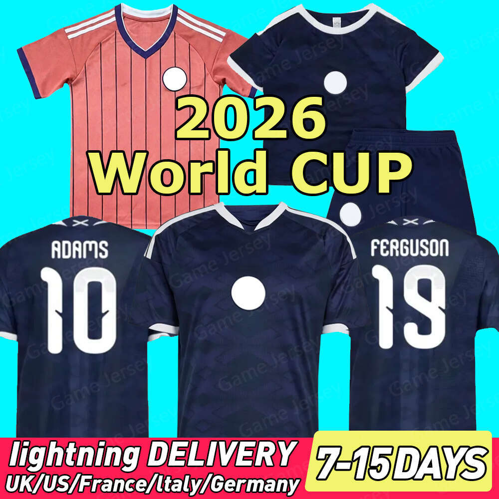 2026 World Cup Scotland Soccer Jerseys home away football shirt TIERNEY ROBERTSON CHRISTIE McGREGOR McGINN McKENNA men kids kit sets