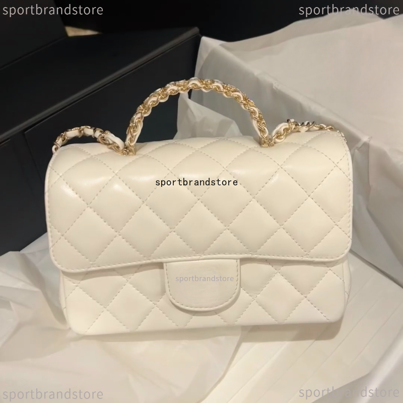 Designer Bag Tweed Bag Flap Bag Top Handles Bag Womens Metal Chain Bag Leather Luxury Caviar Shoulder Bag Mini Bag Handbag Stylish Clamshell Bag Crossbody Bag CF 2324