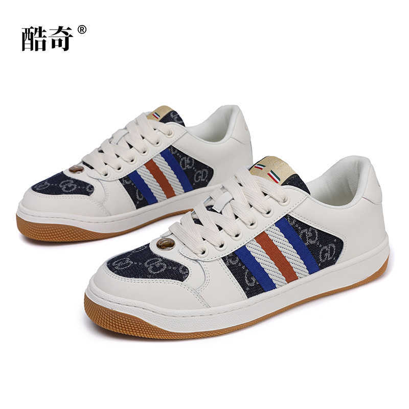 6366 2025 Designer Sneakers Casual Shoes Striped Triangle Label White Brown Sneakers High quality men's and women's Summer Shoes Lightweight