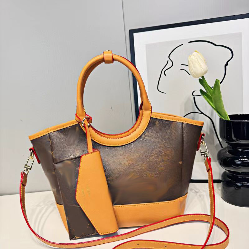 womens designer bag luxury bag vintage patchwork tote bag Printed single shoulder bag