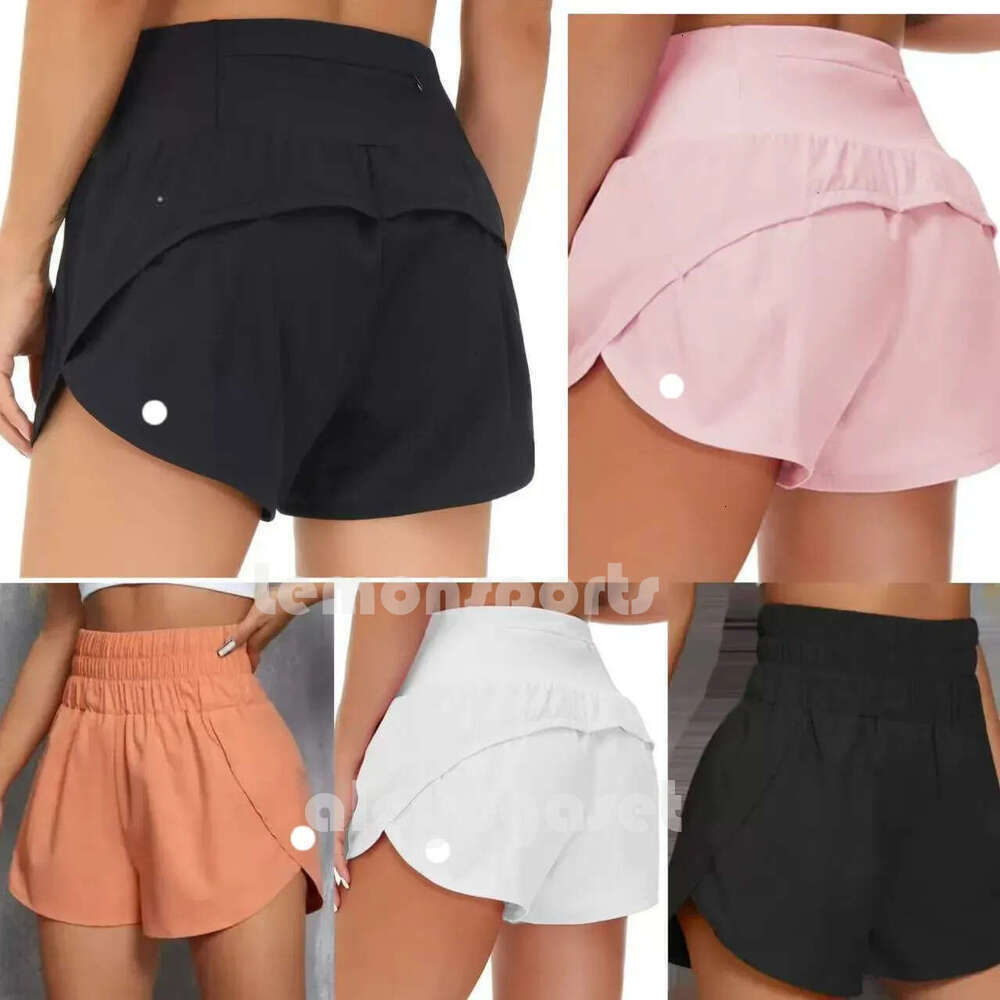 New Speed luluity lemonics Short leggings Women's High Quick Workout Shorts jump close sno awkward yoga Pilates Jogging luluity lemonics pants skirts mens zq
