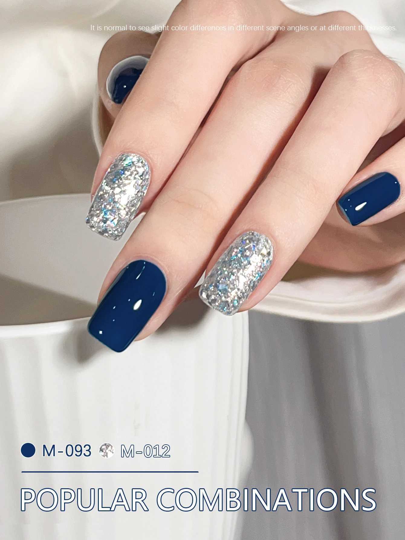 XEIJAYI 2Pcs 15ml Blue Gel Nail Polish Set Semi Permanent UV Gel Polish Kits All For Manicure Kit Soak Off UV LED Vernis NailT251127