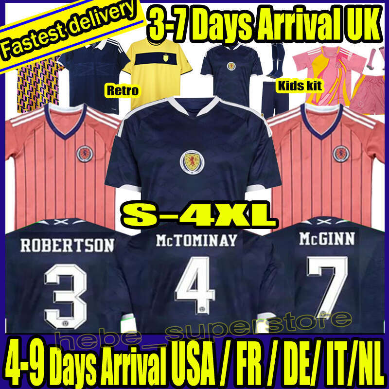 S-4XL 2026 27 scotland football shirt Soccer Jerseys 2026 2027 ROBERTSON McTominay McGREGOR SHANKLAND MCGREGOR Homemaillot de Foot men kids kits unifrom pink 150TH