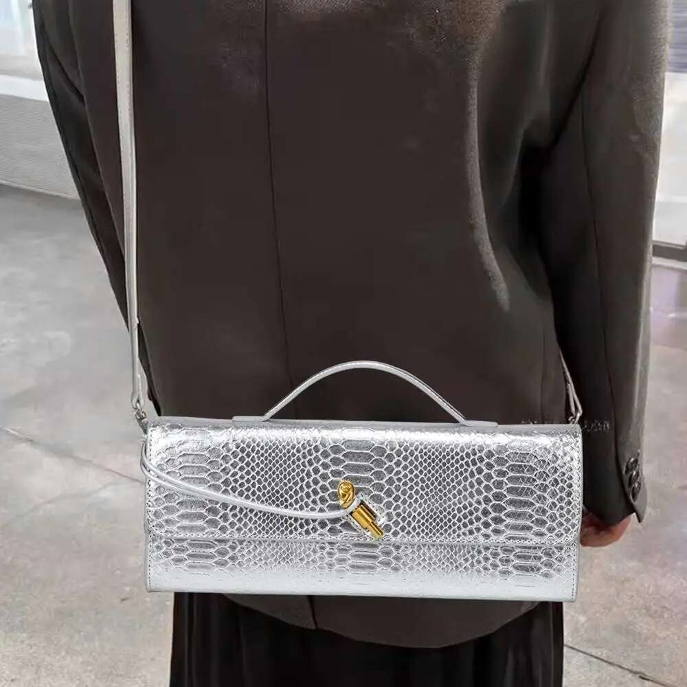 Design Top-Handle for Women Stone Texture PU Leather Long Purse Ladies Crossbody Shoulder Bags Trend Evening Handbag