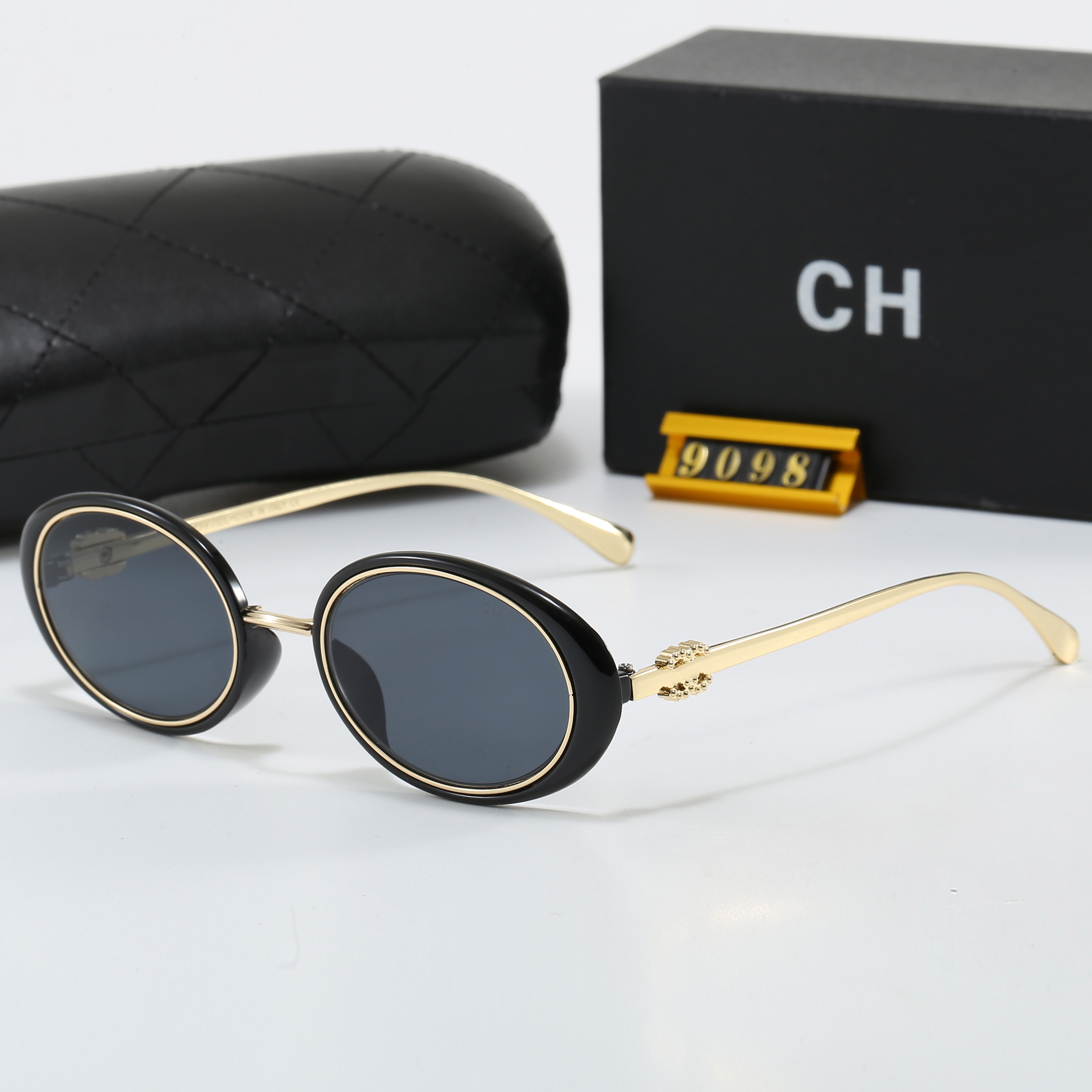 Designer Sunglasses for Women mens sunglasses Classic Metal frame triangles Eyeglasses Goggle Outdoor Beach For Man Mix Color Polarized light UV400