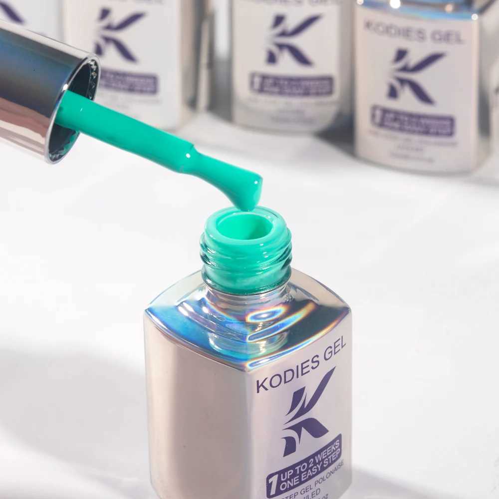 KODIES GEL New Gel Nail Polish 3 IN 1 One Step Summer Color Gel Varnish Semi Permanent UV/LED Soak Off Manicure Nail Art LacquerT251127