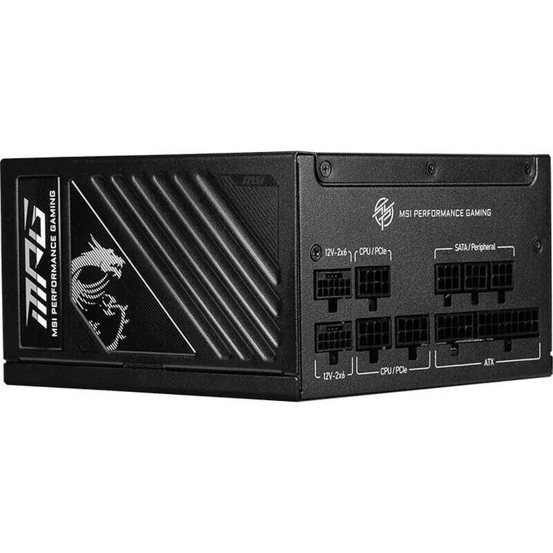 MSI MPG A850GS PCIE5 850W Full Modular 3x GPU Power Excursion Silent Operation Aesthetic White Design