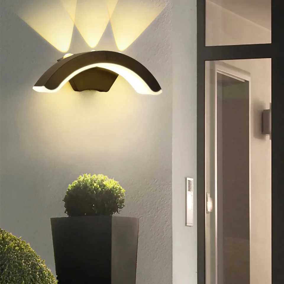 Outdoor Wall Light Waterproof IP66 Outdoor Lighting Porch Sconce Balcony Garden Outside Wall Lamp Vestibule Wall LightingM251127
