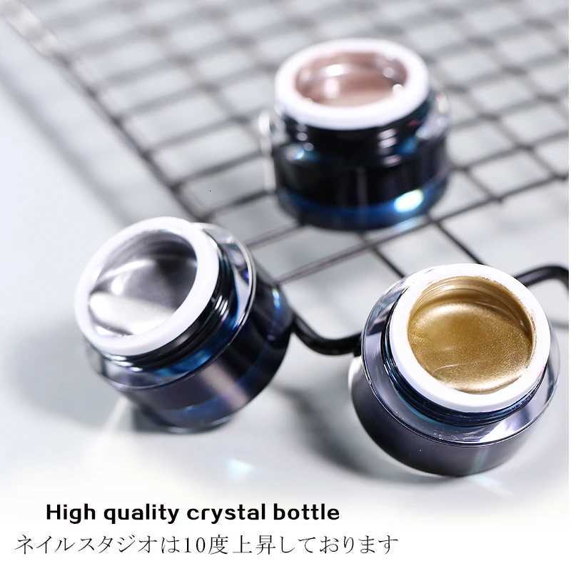 Vendeeni 10g Metallic Painting Gel Polish Soak Off Gel Nail Polish Flower Drawing Gold Silver Glitter UV Nail Gel VarnishT251127