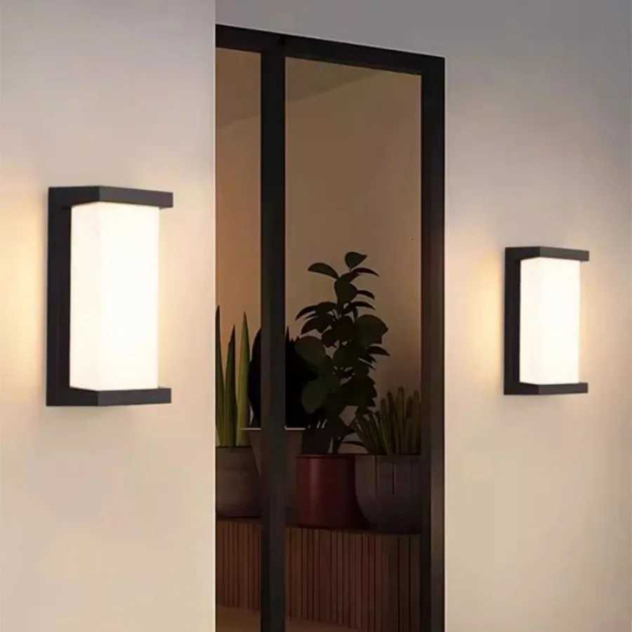 LED Outdoor Wall Lamp Waterproof IP65 PIR Motion Sensor Wall Lamp AC85-265V Indoor Home Porch Balcony Garden Decorative LightingM251127