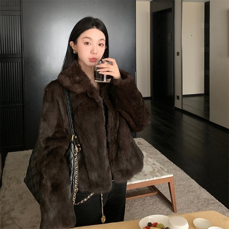 Natural Rabbit Fur Coat Women Autumn Winter Jacket Leather and Fur Womens Clothing Female Outerwears 2025 Fur Lady 251126 - view 6