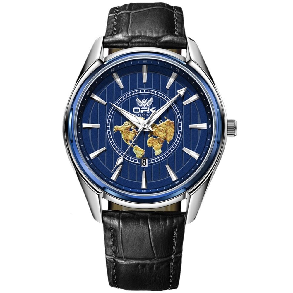 OPK Free Shipping New Designer Watch Luminous Waterproof Watch For Men Student Korean Version Trendy Versatile Automatic Non-mechanical Men's Wat