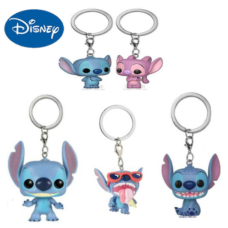 Disney Stitch Angel Vinyl Keychain Action Figures Collection Model Toys H251127