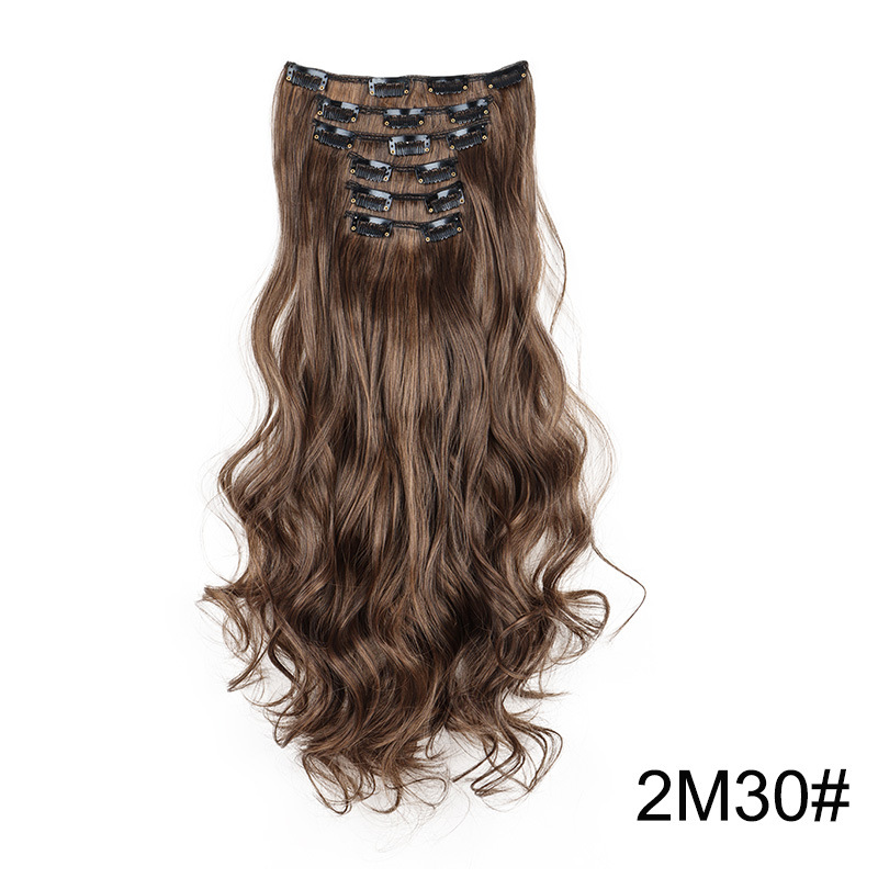 Clip In Hair Extensions 6Pcs Body Wavy Curly 16 Clips Magic Hair Extension Seamless Hair Weft Blond Black Brown 20 Colors Available