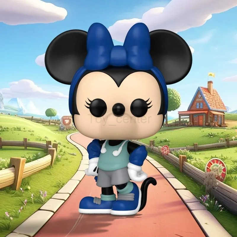 Disney Funko POP Original Mickey Minnie Donald Duck Fitness Suit PLUTO Action Figure Toys for Boys Girls Kids Christmas Gift Model H251127