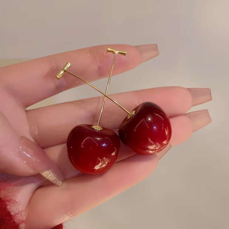 DHcollections New Women's Personalized Party Ins Style Cherry Earrings