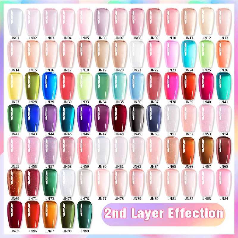 BORN PRETTY 10ml Jelly Nude Gel Nail Polish 50 Colors Semi Transparent Nail Art Nail Supplies Soak off UV LED Nails Gel VarnishT251127