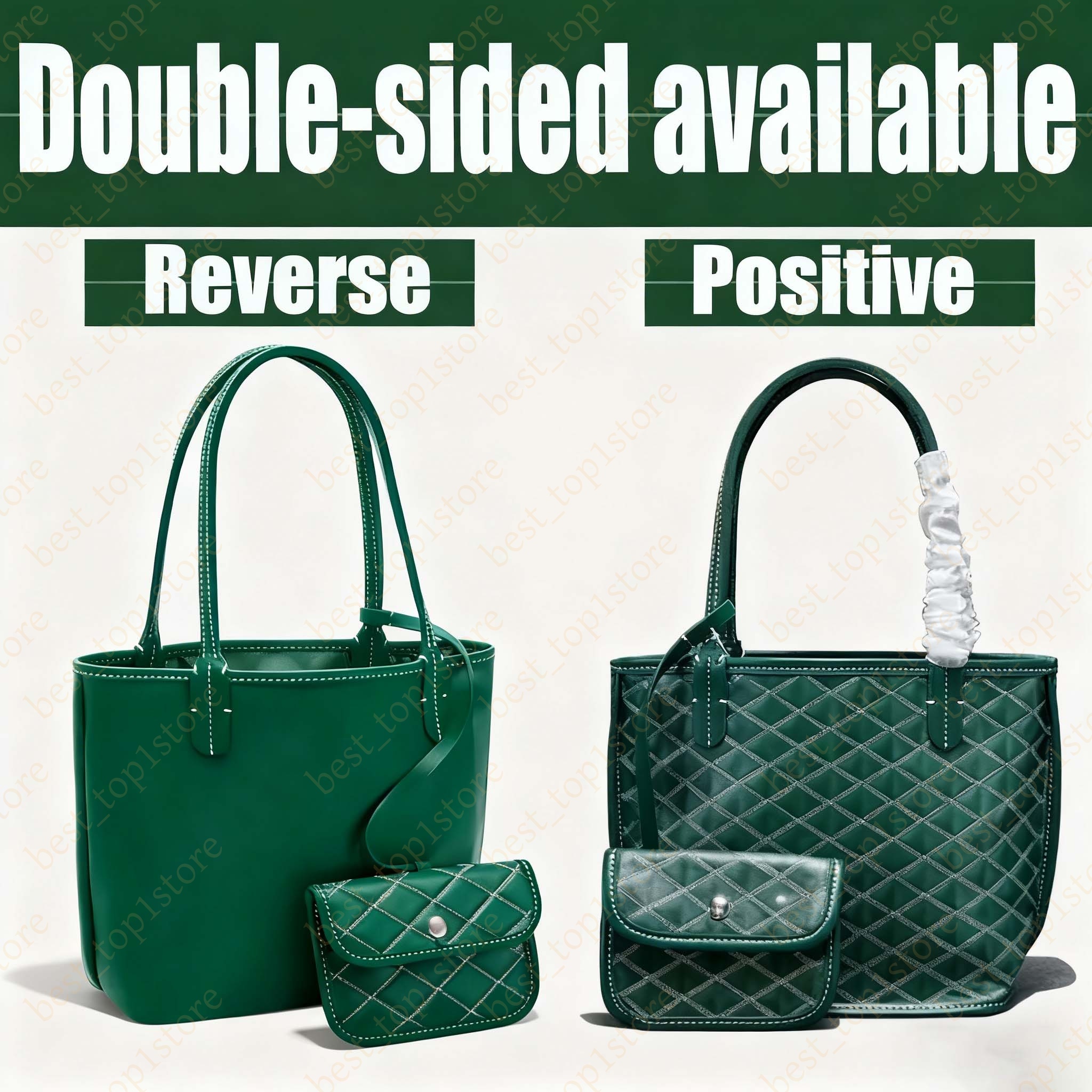 Designer Bag Shoulder bag mini tote bag with purse wallet shopping bag foldable underarm bag beach bag travel business Double-sided usable flap