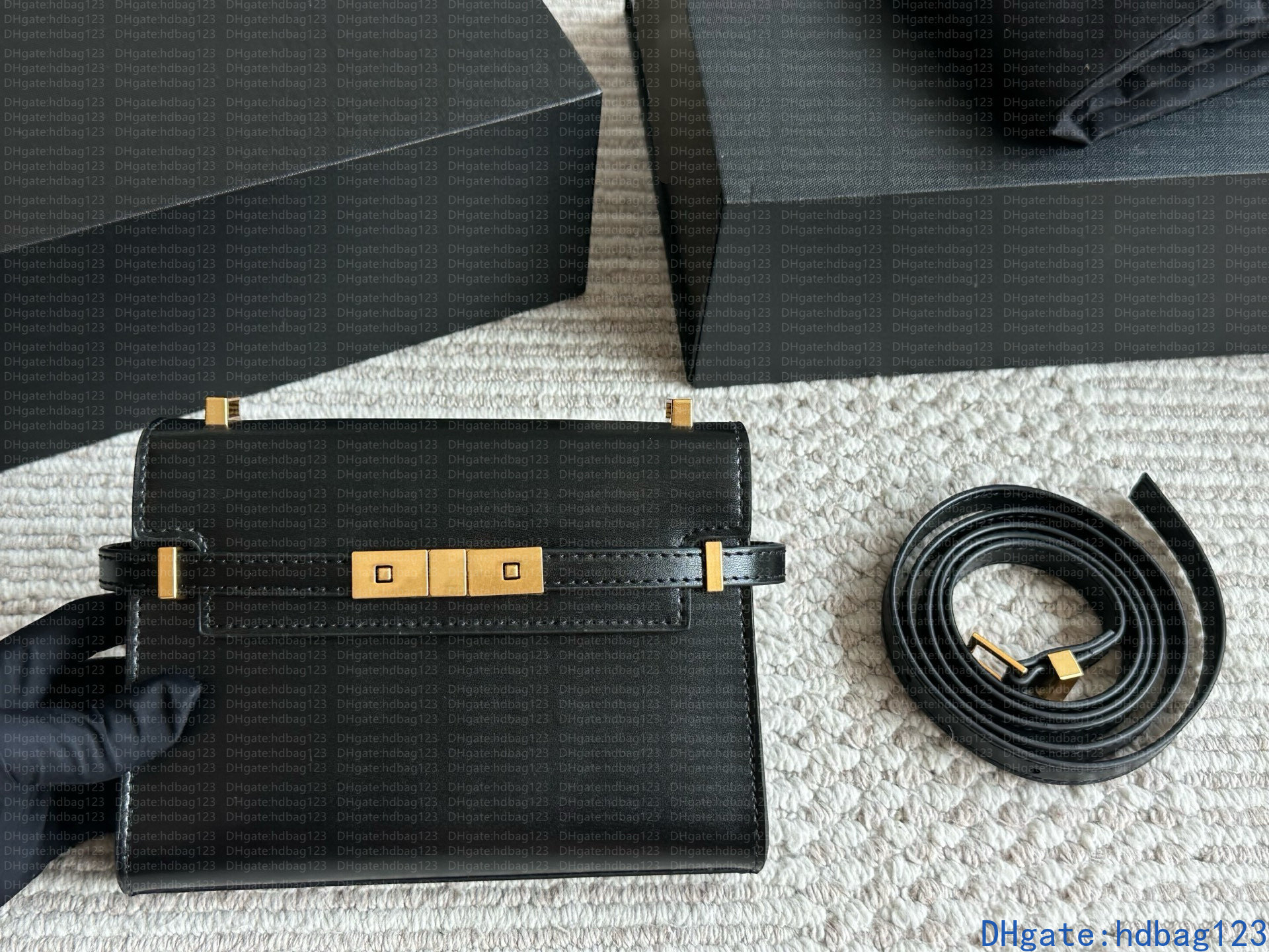 Designer Bag 10A Women's Bag Manhattan Bag Genuine Leather Crocodile Pattern Tote Bag Classic Buckle Bag Fashion Mini Handbag Crossbody Bag Commuter Crossbody Bag