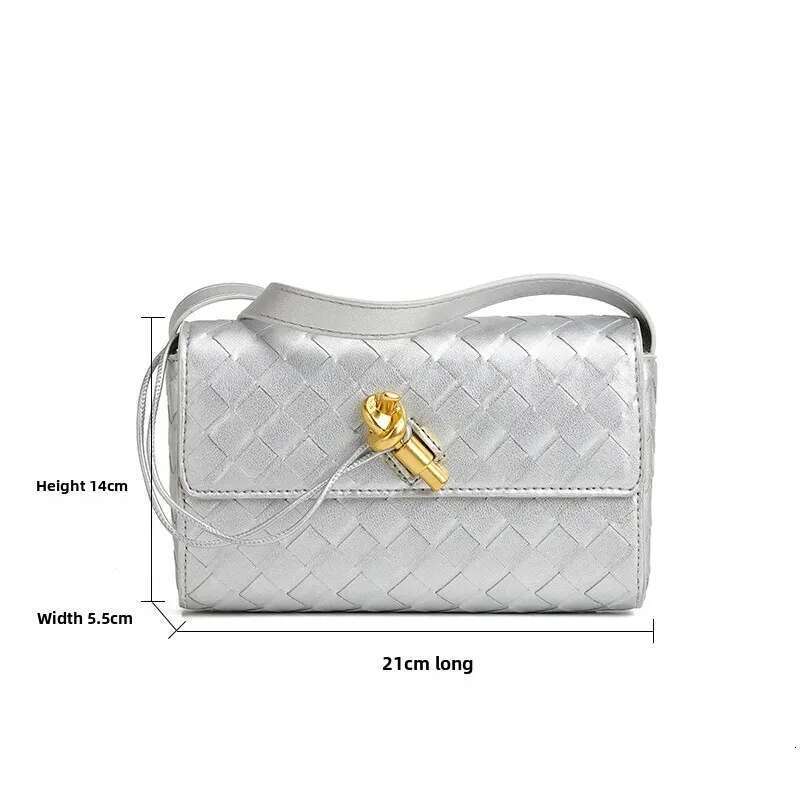 White Cloud Vintage High-End Single Shoulder Crossbody Handmade Soft Leather Small Square Underarm Bag For Wom