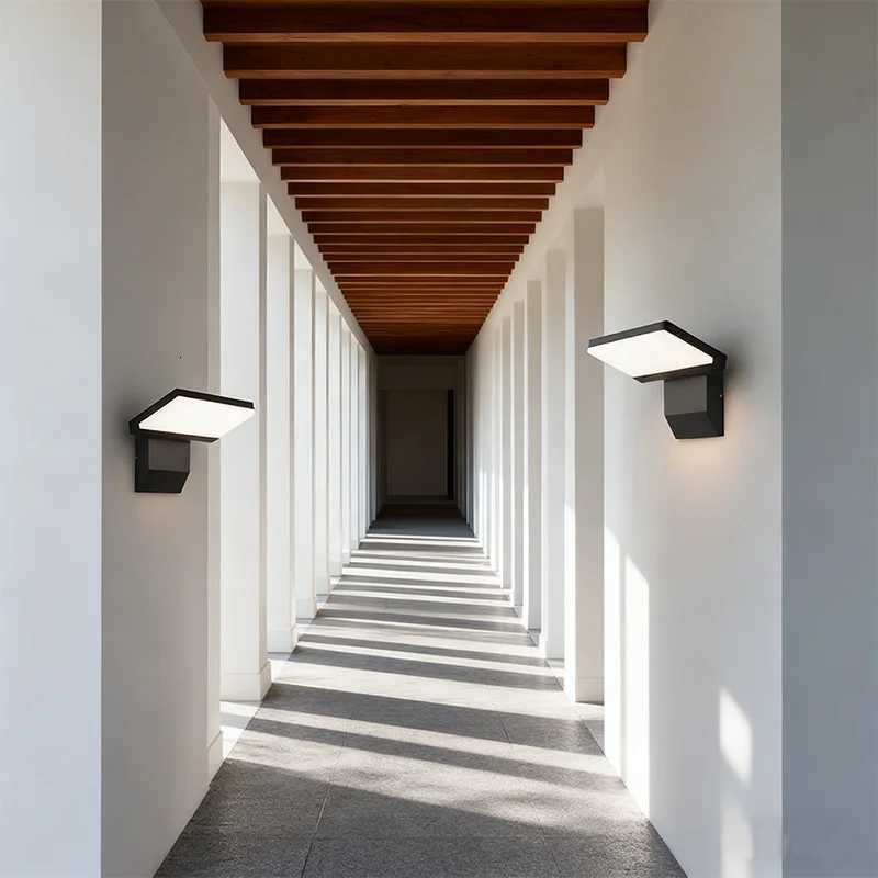 Sensor Outdoor Wall Lamp LED Waterproof IP65 Wall Light Modern Foldable Garden Courtyard Balcony Corridor Porch Indoor LampsM251127