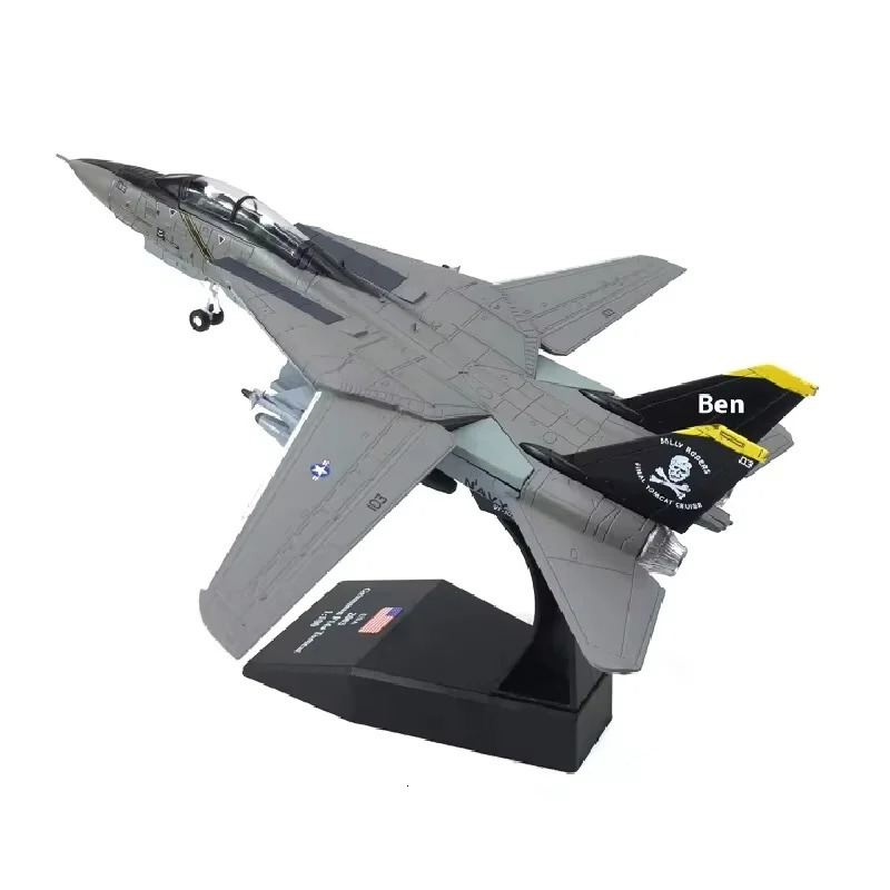 Nsmodel F-14 Tomcat Fighter Jet 1100 Scale Collectible Alloy Airplane Model Fully Assemble Wing Moving Non-Radio Controlled Toy 251111 - view 4
