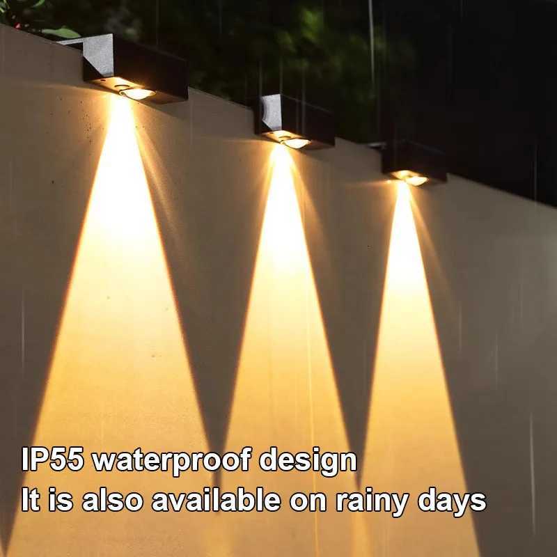 Ultra Bright Solar LED Lights Outdoor Waterproof Garden Decorative Wall Lamp Solar Light Controlled Induction LightingM251127