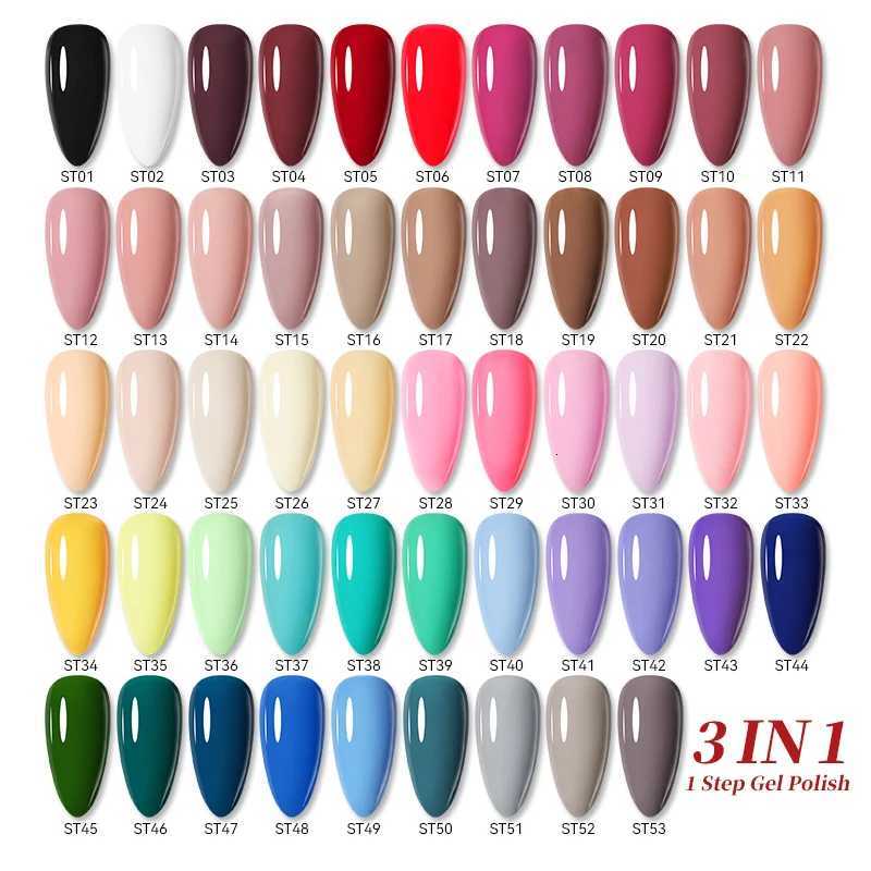 UR SUGAR 15ml 1 Step Gel Polish 3 IN 1 Red Pink Glossy Nail Soak Off LED UV Gel Nail Varnishes No Need Base Gel and Top CoatT251127