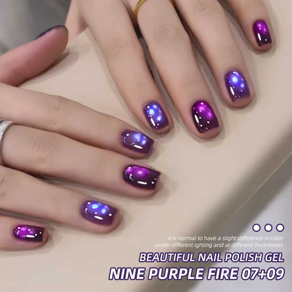 XEIJAYI 4Pcs 15ML Purple cat eye Nail Gel polish set Semi Permanent Nail Art Soaking UV LED Nail Salon DIY Nail Salon GelT251127