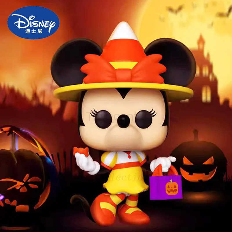 Disney Kawaii Halloween Minnie Mouse Action Figure Toys Mickey Mouse 1219 Anime Dolls Desktop Ornaments Collection Model Gifts H251127