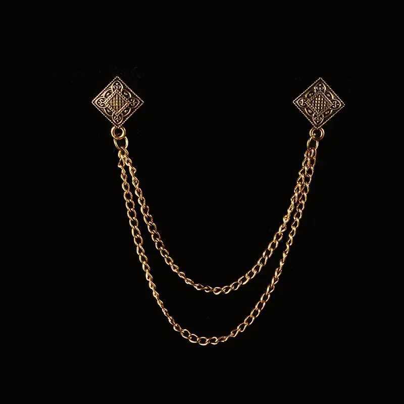 New Fashion Bird Brooch Star Crystal Tassel Chain Lapel Pin Suit Shirt Fashion Clothing Brooches for Women Men AccessoriesT251127