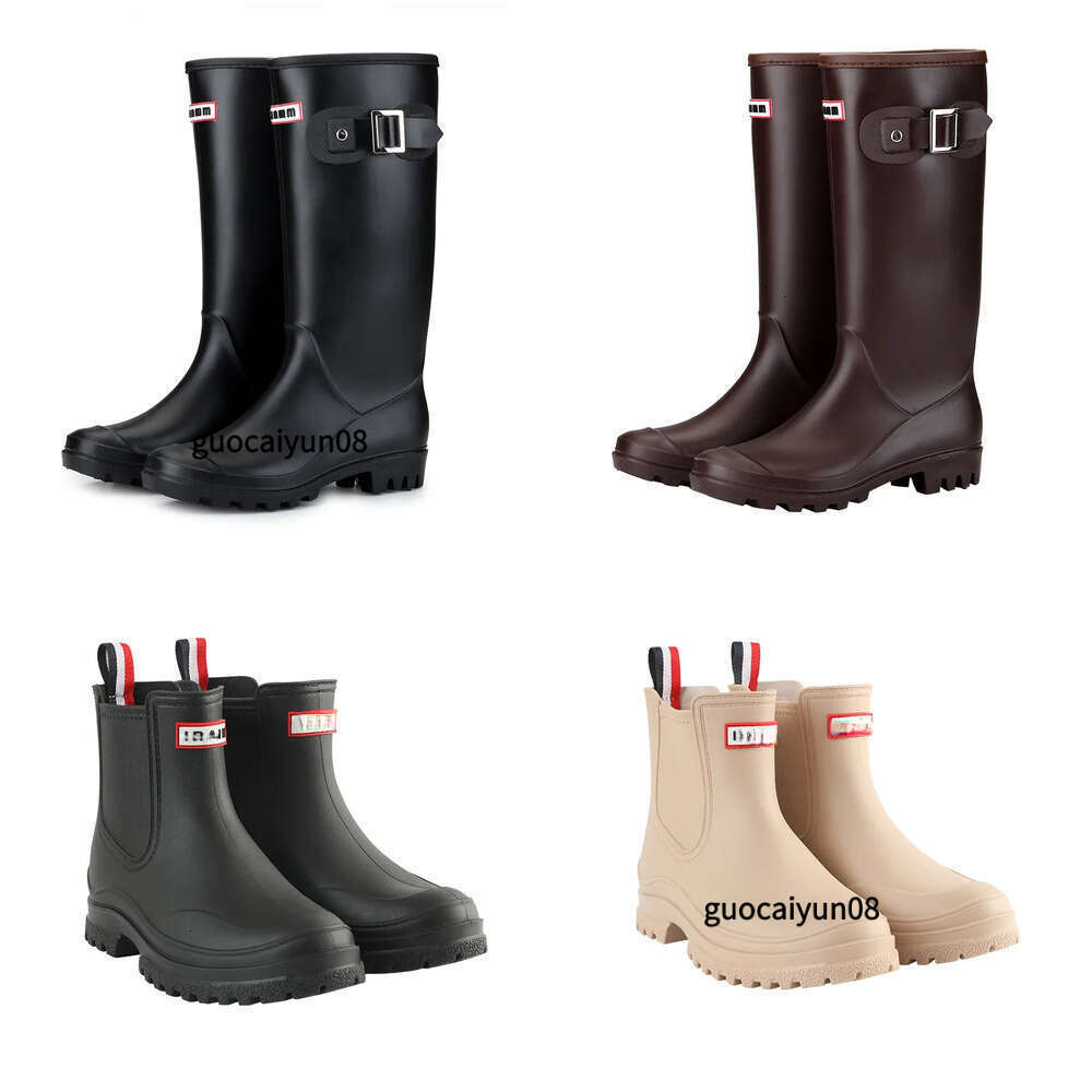 Designer Rain Women's Boots hunters shoe Snow Rubber High boot breathable Black light shoes fashion autumn winter wellies size 35-42 top dhbest 414