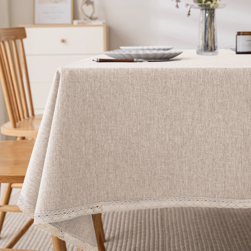 A833 family restaurant waterproof and oil-proof disposable coffee table tablecloth tablecloth cotton and linen high-grade tablecloth