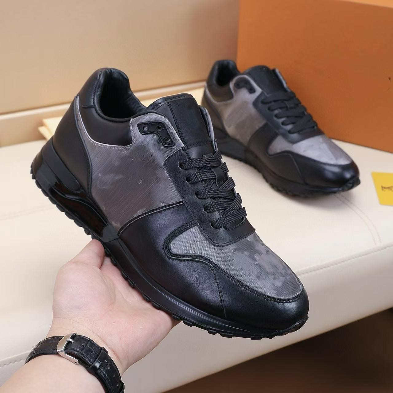 Designer casual shoes Trainer shoes breathable classic shoe mens women casual shoes White lovers trainer designer sneakers printing low cut green