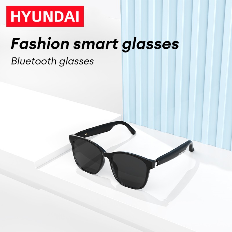 HYUNDAI Smart Glasses Bluetooth 5.4 Surround Sound Headphones Listen To Music Call Sunglasses HY-C8