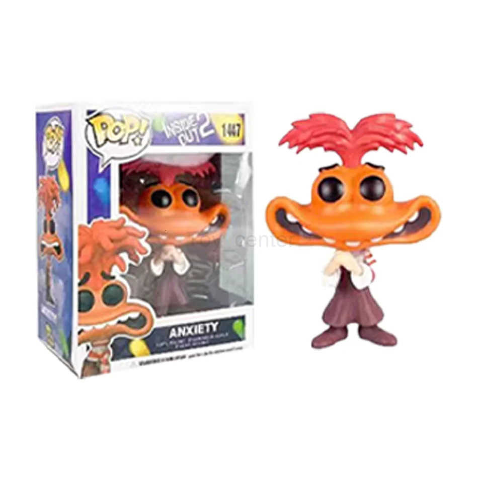 Disney Figuras de 10cm de Anime Inside Out juguetes de accin pelcula de dibujos animados alegra ansiedad ira tristeza desgust H251127