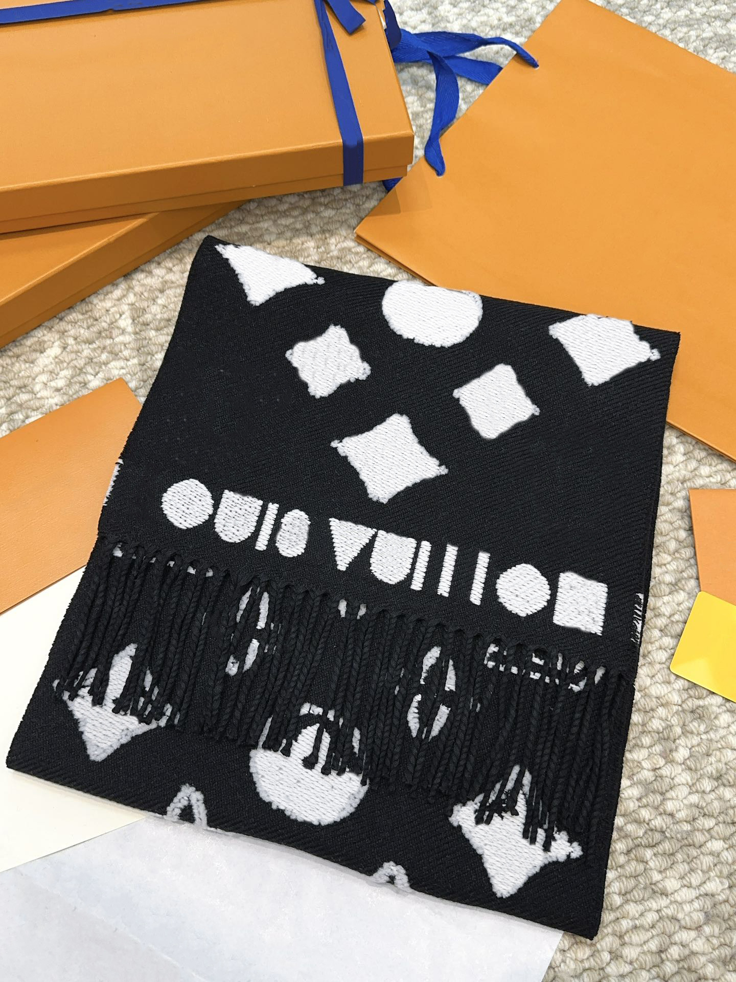 Winter Scarf Designer Scarf Women Echarpe Luxe Cashmere Long Tassels Soft Sjaal Brown Scarves For Women Scarf Man Winter #A10