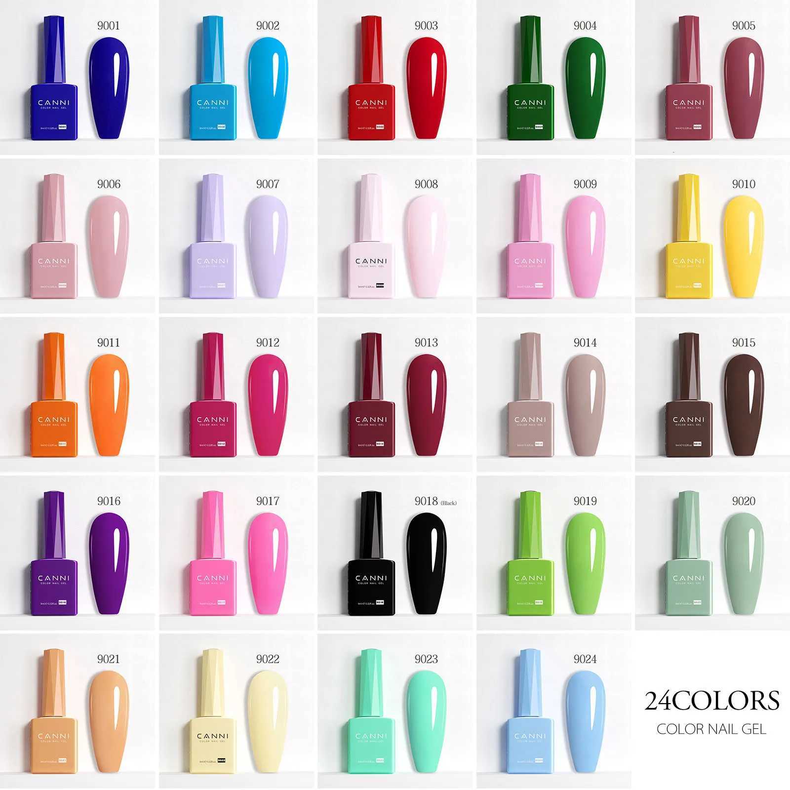 CANNI 9ml Nail Gel Polish Green Color Cat Eye Magnetic Nails Soak Off UV LED Semi Permanent HEMA/TPO FREE Vegan Halal Gel NailsT251127