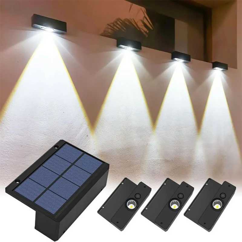 Solar Wall Lamp Outdoor Waterproof Solar Light Lighting Home Garden Courtyard Fence Decoration Outdoor Sunlight LightM251127